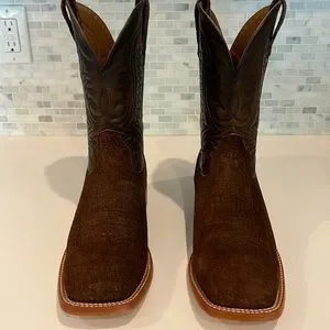Shoes | Ariat Western Boot Leather And Suede Worn One Time  display picture 1